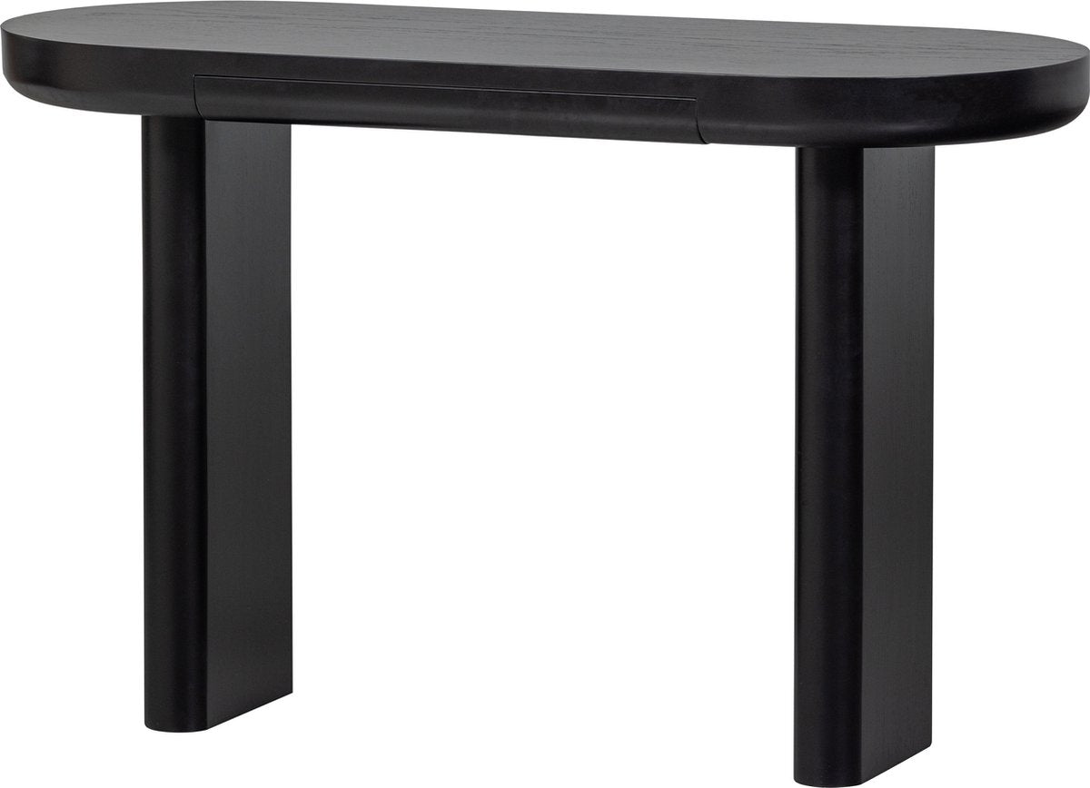 Table d'appoint de bureau Woood mael - placage - noir - 75x120x50