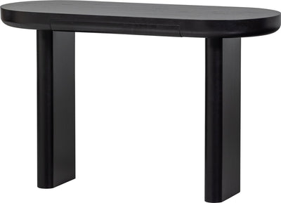 Table d'appoint de bureau Woood mael - placage - noir - 75x120x50