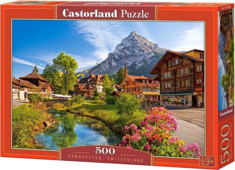 Castorland kandersteg suisse – puzzle – 500 pièces – finition satinée – ajustement parfait – qualité européenne