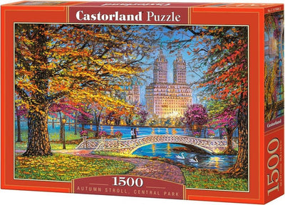 Balade automnale Castorland, Central Park – puzzle – 1 500 pièces – finition satinée – ajustement parfait – qualité européenne