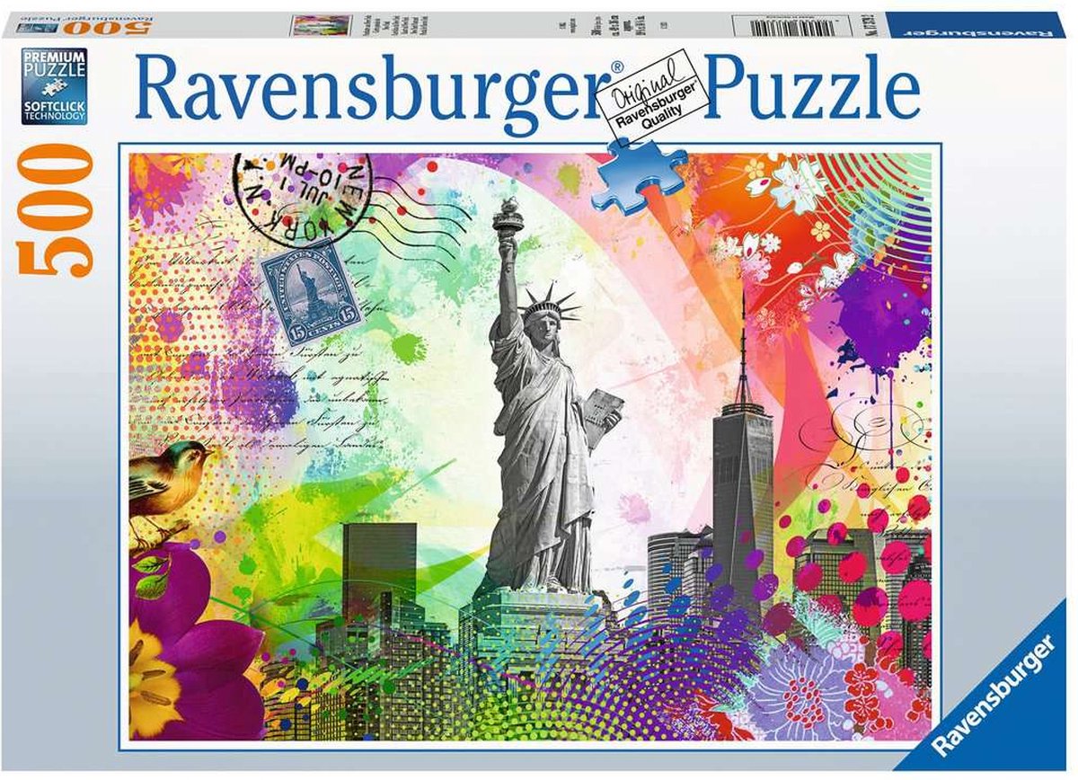 Carte de puzzle Ravensburger de New York - puzzle - 500 pièces