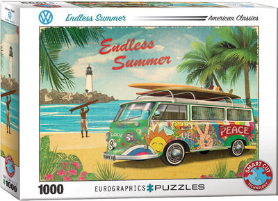 Eurographics volkswagen - vw été sans fin - 1000 pièces 68×48cm (l×h) - puzzle