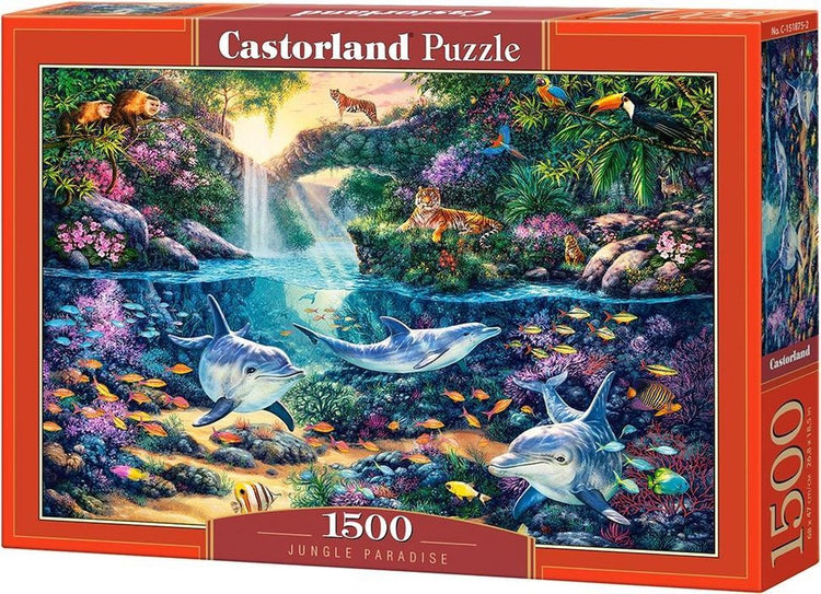 Castorland jungle paradise – puzzle – 1 500 pièces – finition satinée – ajustement parfait – qualité européenne