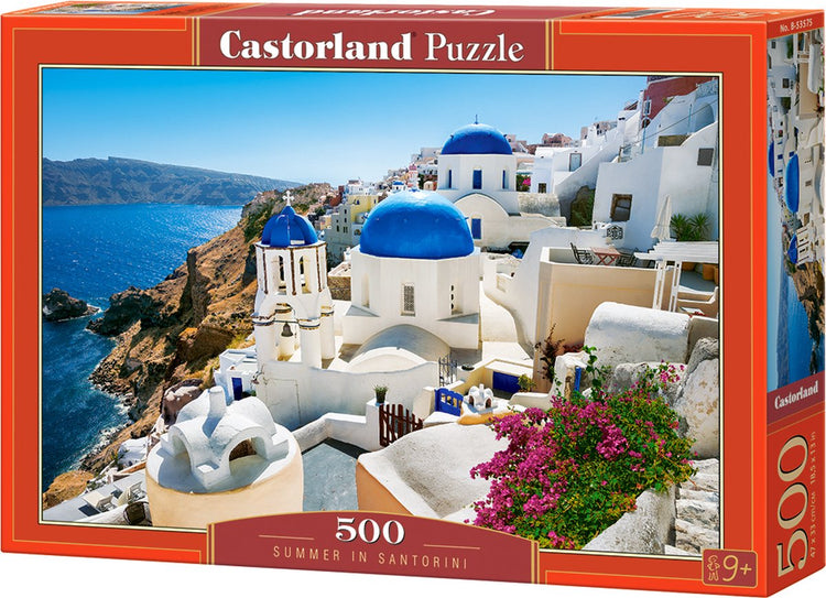 Castorland L'été à Santorin – puzzle – 500 pièces – finition satinée – ajustement parfait – qualité européenne