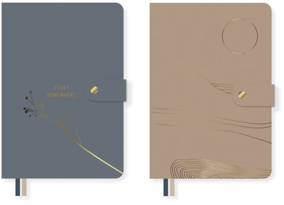 Carnet Kangaro - scènes douces - a5 - couverture souple - ligne - pu - 80 grammes fsc - 160 pages - 2 pièces - k-pm01710006