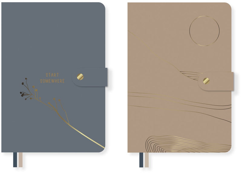 Carnet Kangaro - scènes douces - a5 - couverture souple - ligne - pu - 80 grammes fsc - 160 pages - 2 pièces - k-pm01710006