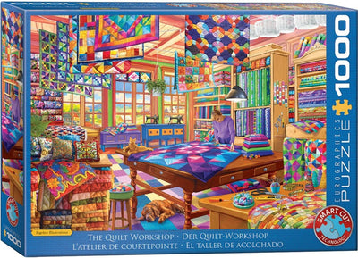 Eurographics - l'atelier de courtepointe - illustrations bigelow - 1000 pièces 68×48cm (l×h) - puzzle