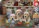 Educa - puzzle - chiots dans la valise de voyage - 500 pièces - puzzle