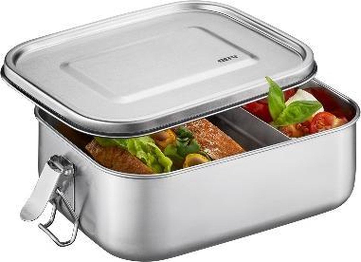 Gefu endure lunch box small - boîte à pain en acier inoxydable - boîte à lunch durable