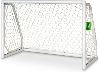 Exit toys exit scala but de football en aluminium 120x80cm - résistant aux intempéries - but de football - pour enfants - jardin - blanc