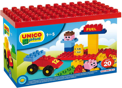 Ensemble Unico Unico avec plaque de construction, 20dlg