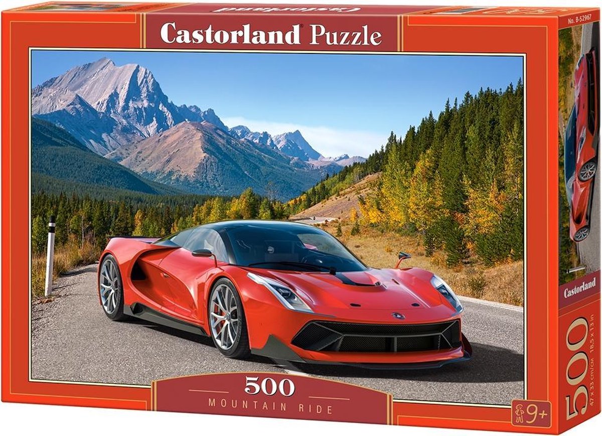 Castorland mountain ride – puzzle – 500 pièces – finition satinée – ajustement parfait – qualité européenne