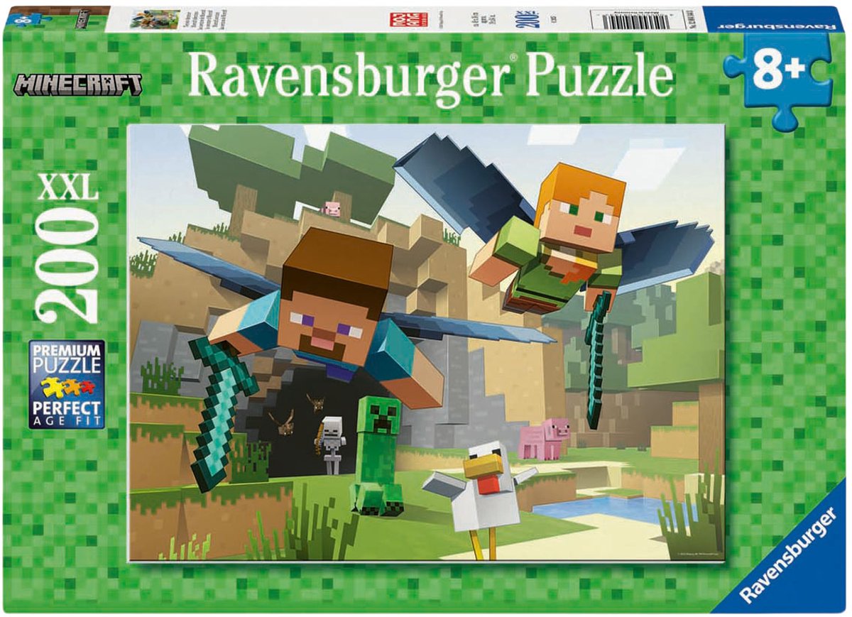 Ravensburger puzzle Aventures Minecraft - 200 pcs. XXL
