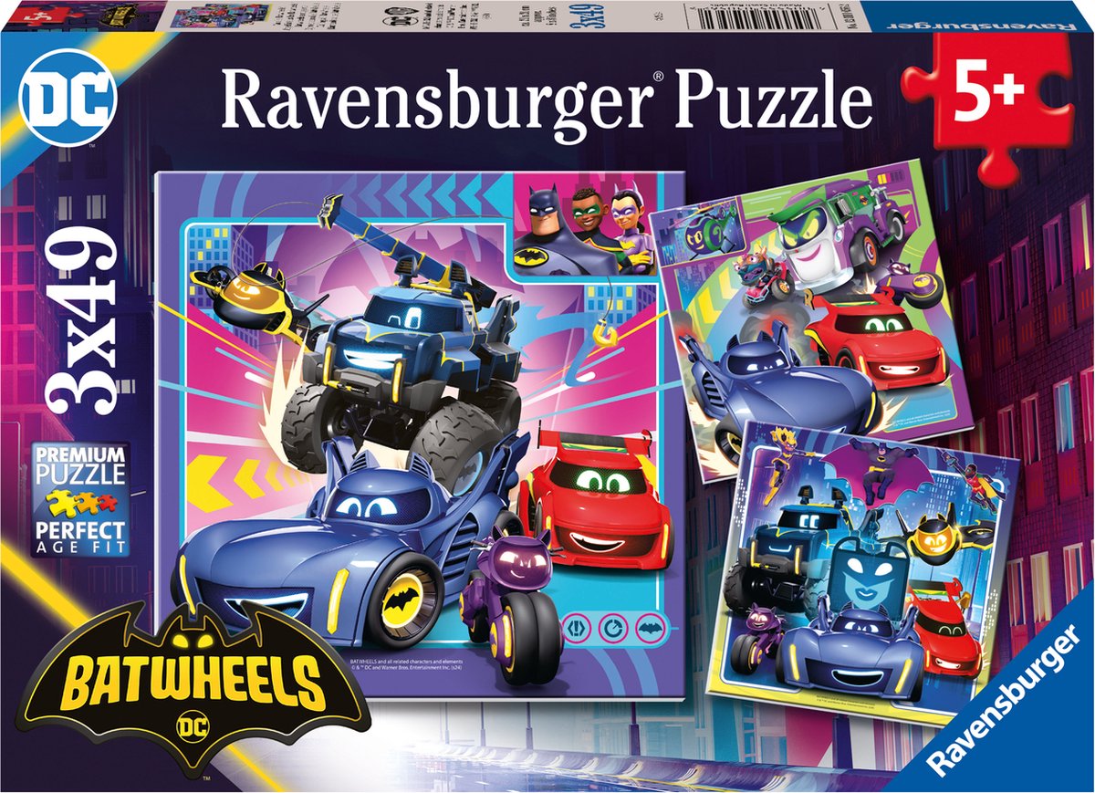 Ravensburger Jigsaw Puzzle Batwheels, 3x49st.