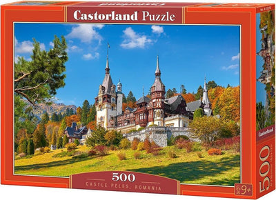 Castorland Castle Peles Roumanie – Puzzle – 500 pièces – Finition satinée – Ajustement parfait – Qualité européenne