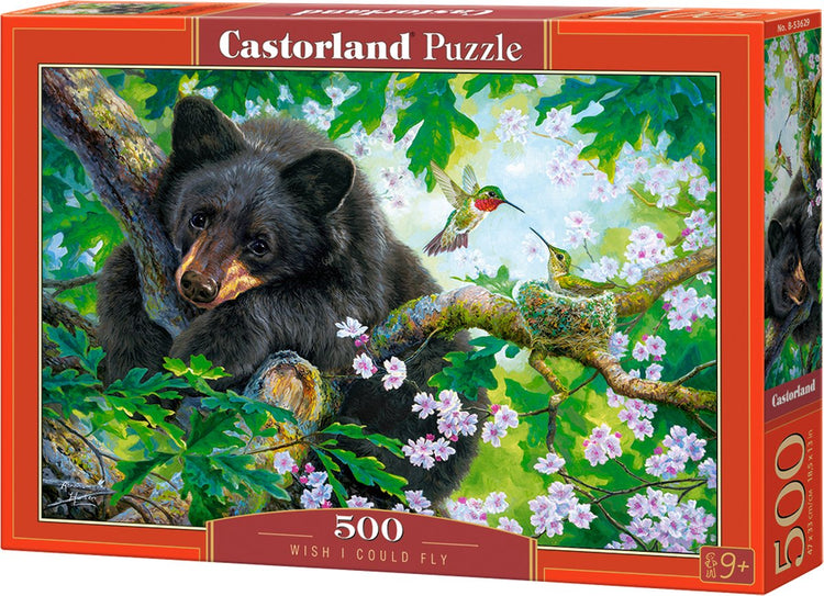 Castorland J'aimerais pouvoir voler – puzzle – 500 pièces – finition satinée – ajustement parfait – qualité européenne