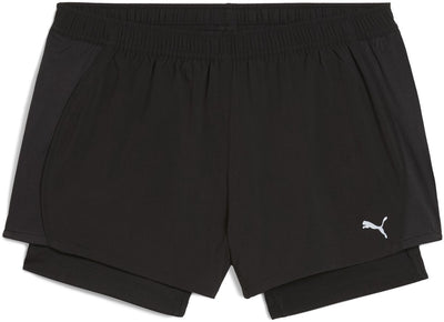 Puma w run speed 2in1 3 short de sport femme - noir