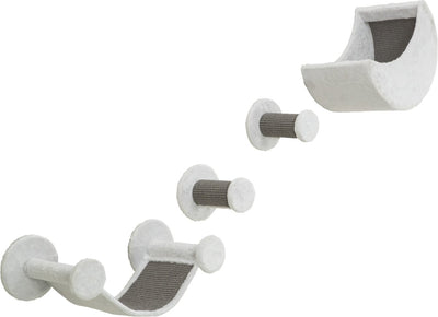 Trixie Cats grimpant en jeu pour le mur 4 taches d'escalade gris blanc