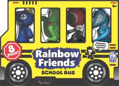 Amis arc-en-ciel - pack de 8 autobus scolaires
