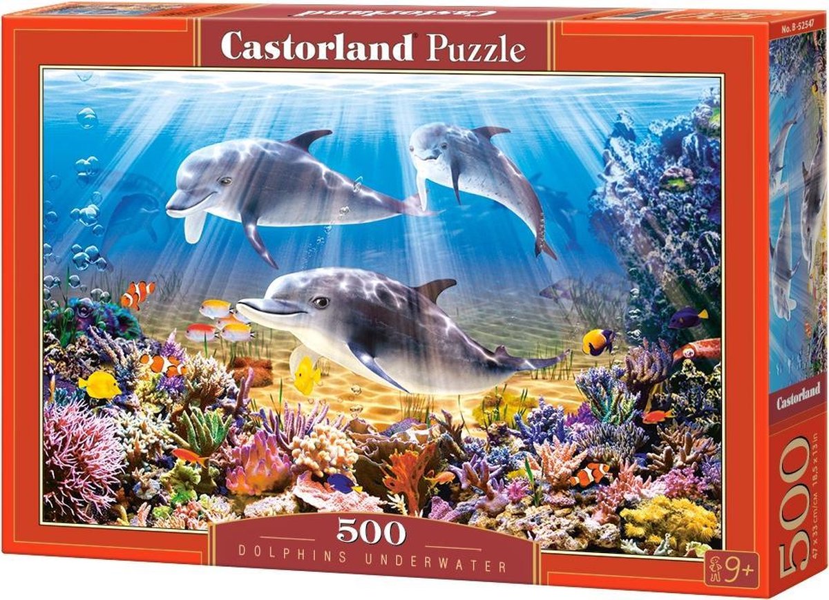 Selecta Castorland Puzzle Dolphins sous l'eau, 500e.