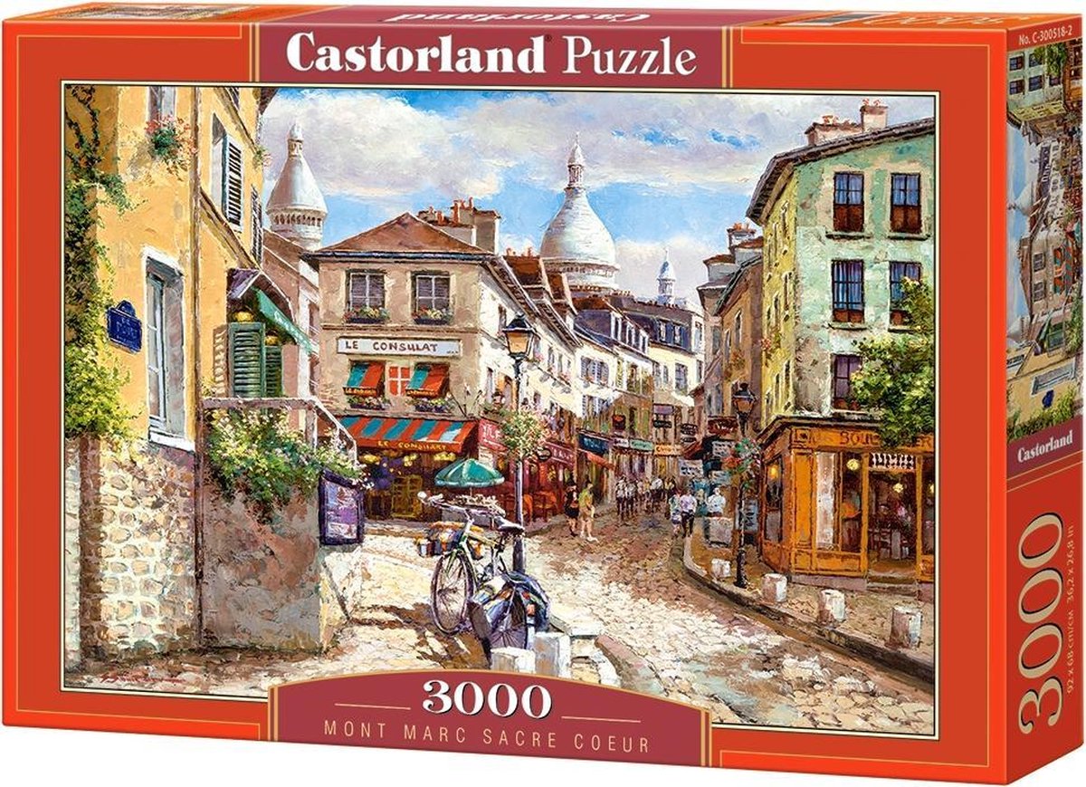 Castorland mont marc sacre coeur – puzzle – 3 000 pièces – finition satinée – ajustement parfait – qualité européenne