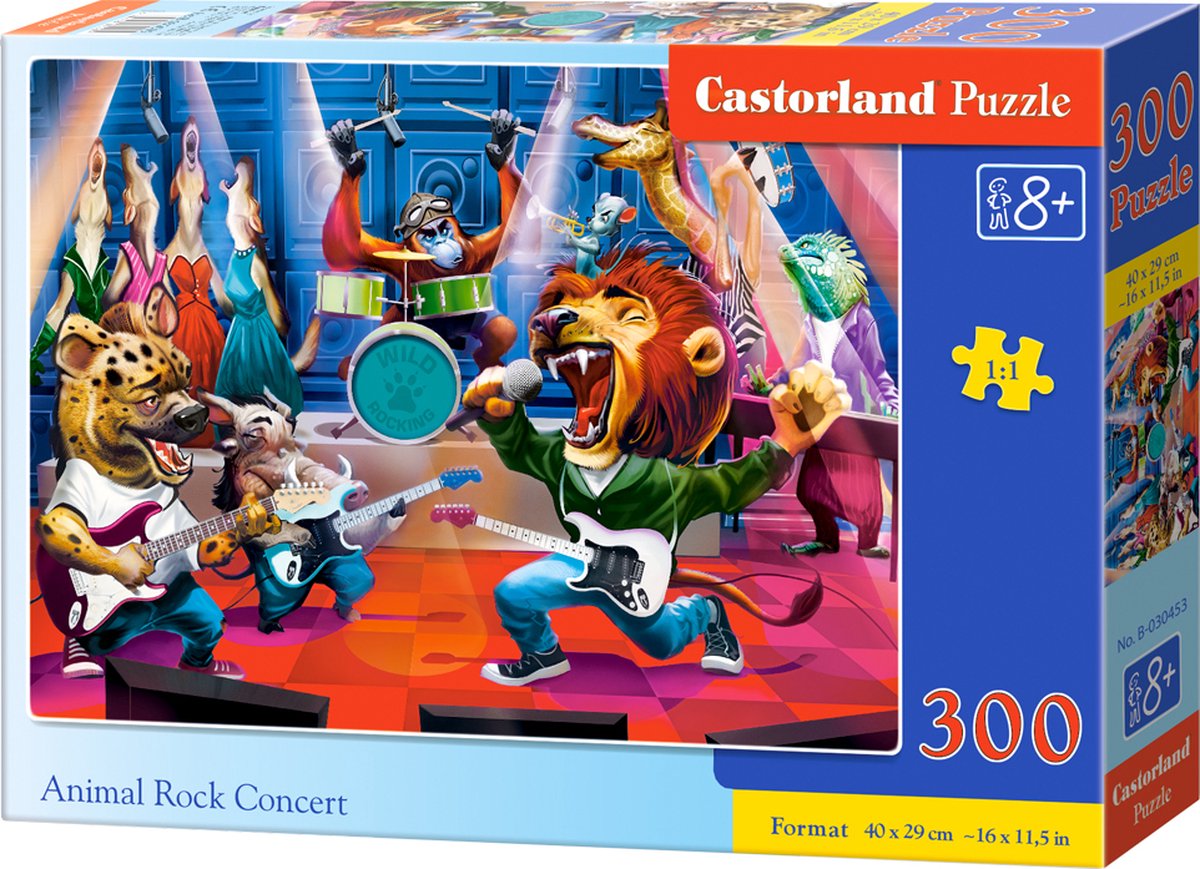 Concert de rock animalier de Castorland – puzzle – 300 pièces – animaux – qualité premium