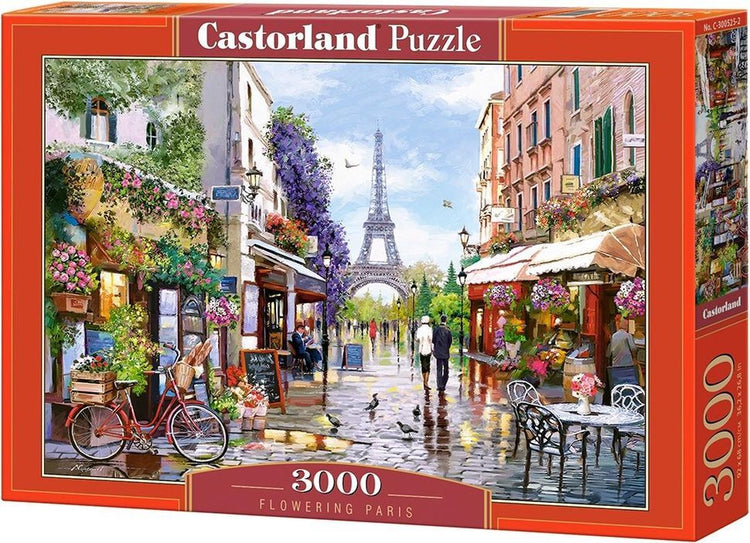 Castorland Paris fleuri – puzzle – 3 000 pièces – finition satinée – ajustement parfait – qualité européenne