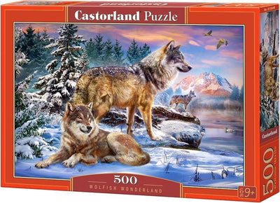 Selecta Castorland Plug Puzzle Wolfish Wonderland, 500e.