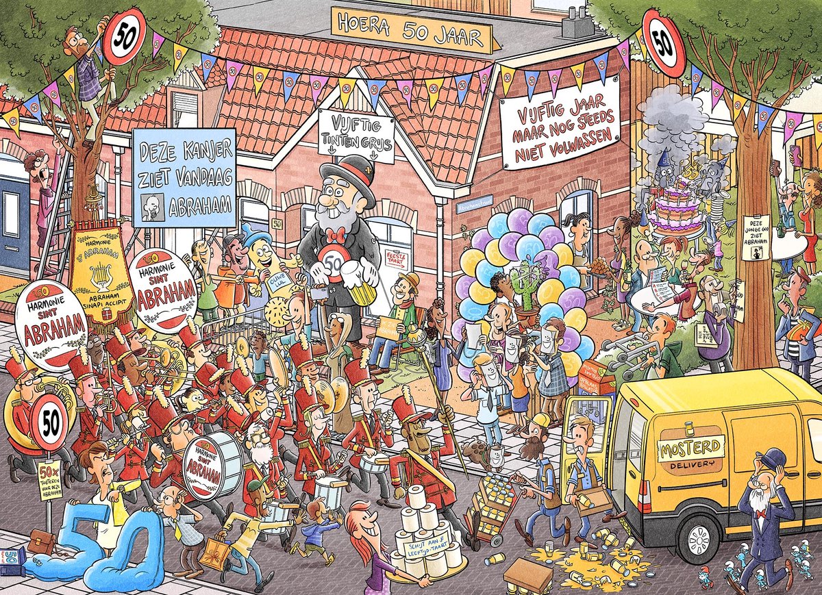 Puzzle de fête personalia de l'éditeur - Abraham