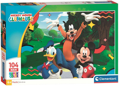 Clementoni maxi puzzle Mickey Mouse Club House - 104 pièces.