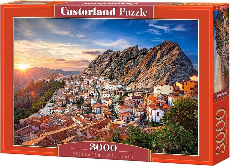 Castorland pietrapertosa, Italie – puzzle – 3 000 pièces – finition satinée – ajustement parfait – qualité européenne