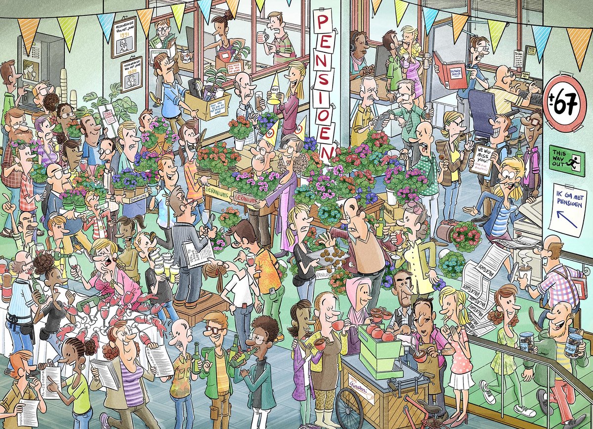 Puzzle de fête avec les détails personnels de l'éditeur - hourra ! retraité 1000 pièces