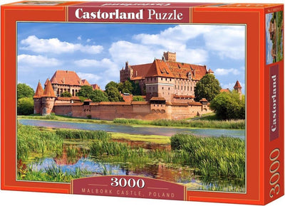 Castorland Château de Malbork, Pologne – puzzle – 3 000 pièces – finition satinée – ajustement parfait – qualité européenne