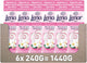 Lenor booster de parfum léger fleur de jasmin - 6 x 240 grammes - parfum lavant