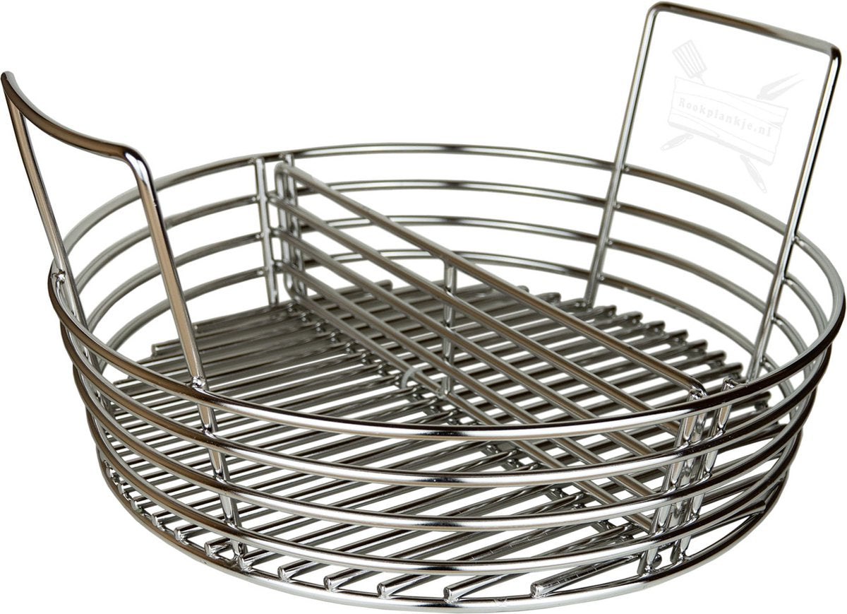 Grand panier à charbon Grill Guru - Kamado - panier à charbon - convient aux grands à partir de 2022 - acier inoxydable