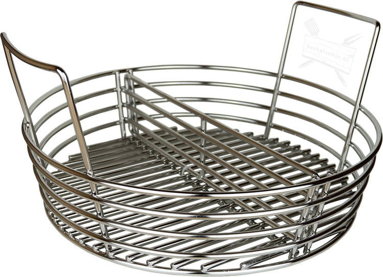 Grand panier à charbon Grill Guru - Kamado - panier à charbon - convient aux grands à partir de 2022 - acier inoxydable