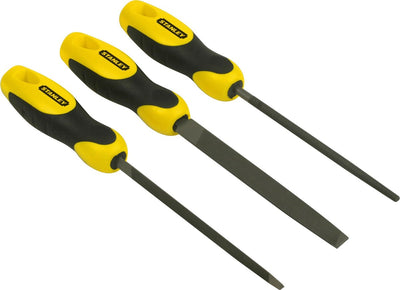 Stanley jeu de 3 limes bâtardes 150mm - 0-22-445