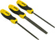 Stanley jeu de 3 limes bâtardes 150mm - 0-22-445