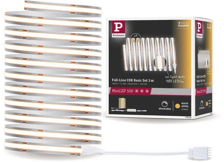 Paulmann maxled 500 bande LED set de base cob 3m 2700k 19w 500lm m 2700k 36va