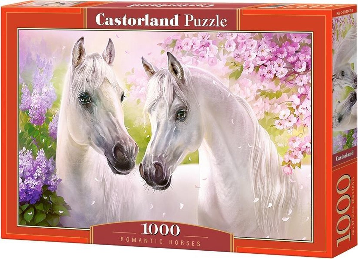 Castorland chevaux romantiques – puzzle – 1 000 pièces – finition satinée – ajustement parfait – qualité européenne