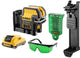 Dewalt dce0825d1g Batterie li-ion 10,8 V Ensemble laser à points de lignes croisés à nivellement automatique (batterie 1x 2,0 Ah) dans un étui