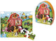 Eurekakids puzzle ferme jouets éducatifs en carton 24 pièces.