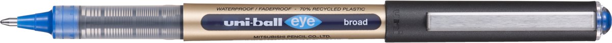 Stylo roller Uni-ball eye eco 150e large bleu
