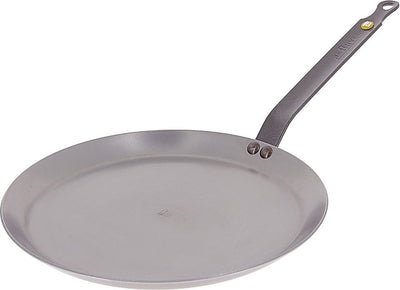 Debuyer de Buyer Mineral B Poêle à Crêpière 26 cm - Crêpière - Tôle d'Acier - Sans PFA - Effet Antiadhésif Naturel - Fabriquée en France