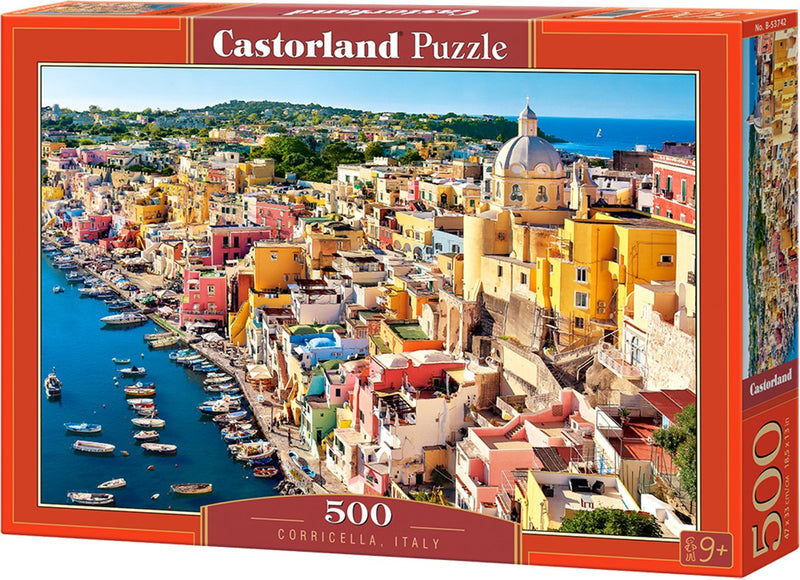Castorland Corricella, Italie – puzzle – 500 pièces – finition satinée – ajustement parfait – qualité européenne