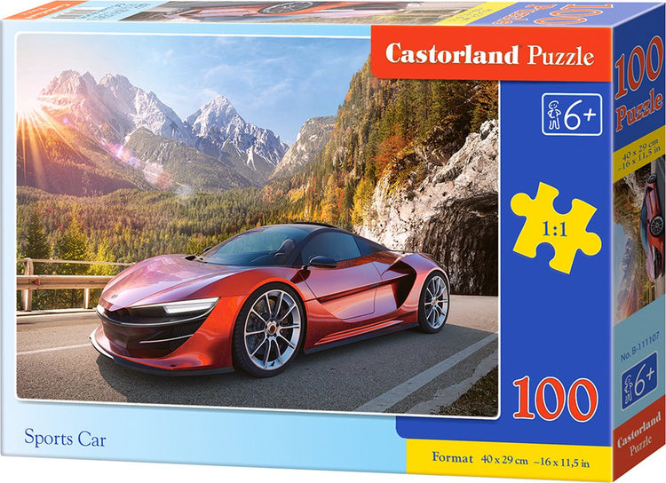 Voiture de sport Castorland – puzzle – 100 pièces – voitures – qualité premium