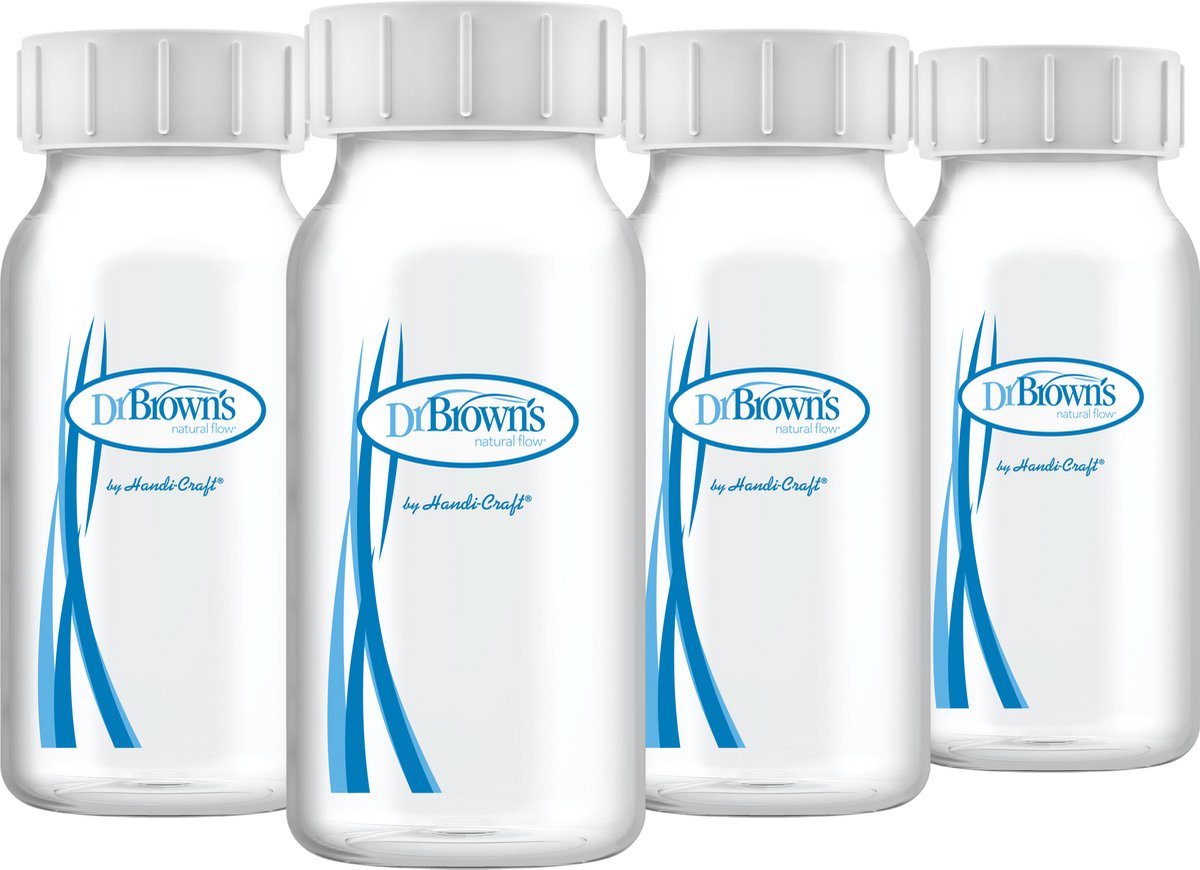 Biberons de conservation pour l'allaitement Dr. Brown's - 120 ml - biberon à col étroit - 4 pièces