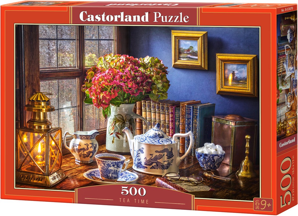 Castorland tea time – puzzle – 500 pièces – finition satinée – ajustement parfait – qualité européenne