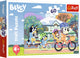 Trefl puzzle bluey - un jeu d'enfant joyeux 60 pièces.