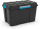 Boite de rangement plongée Kis xl - 110l - clips noir bleu
